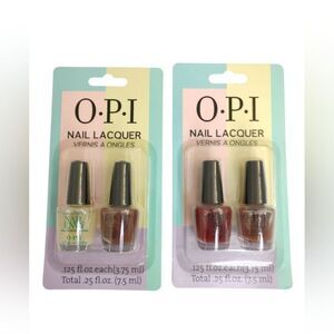 OPI Mini Nail Polish Set of Two Brand New 4 Nail Envy Nail Strengthener